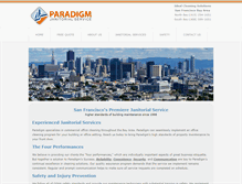 Tablet Screenshot of paradigmjanitorial.com